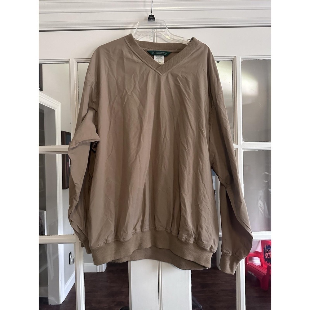 Outer Banks Tan and brown vintage windbreaker windbreaker‎